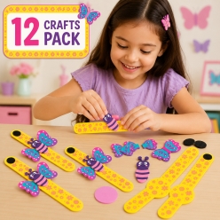 Butterfly Large Bracelet Craft Kit 12 PK